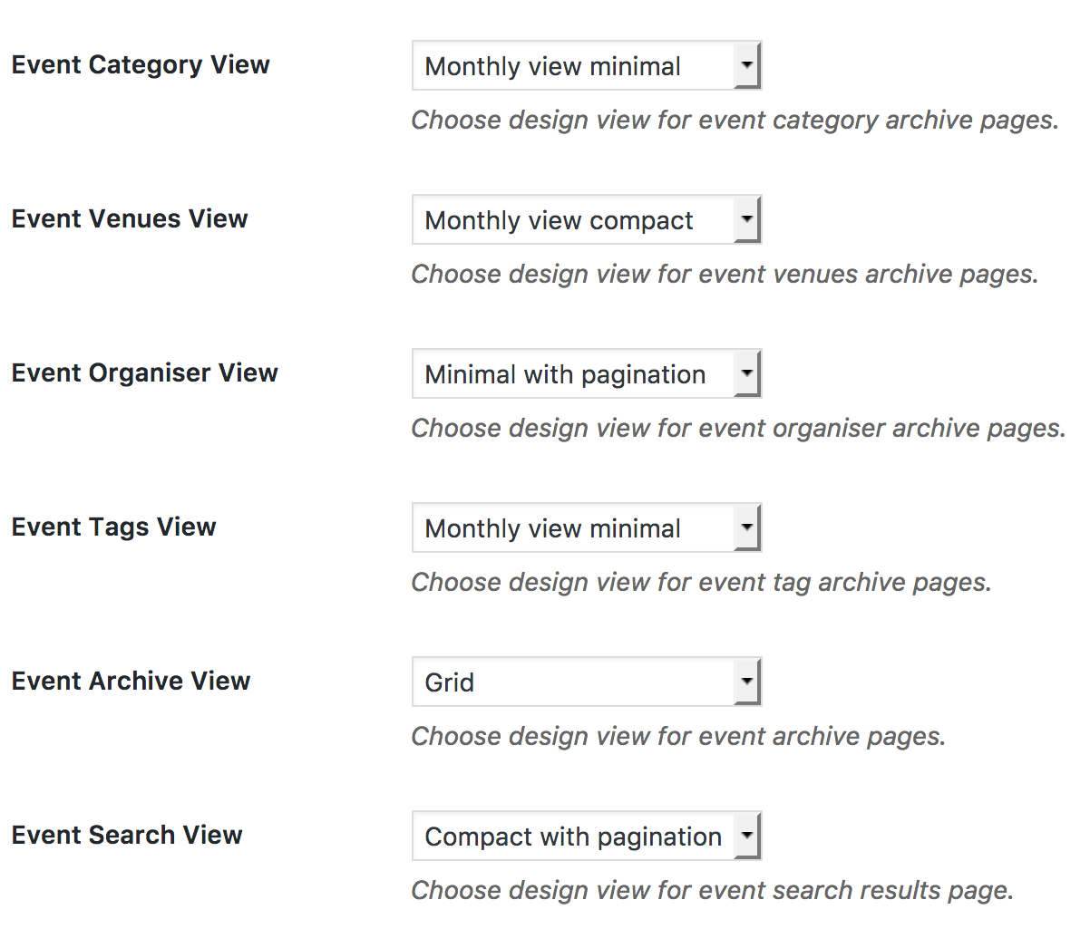 Page Templates – Support imithemes
