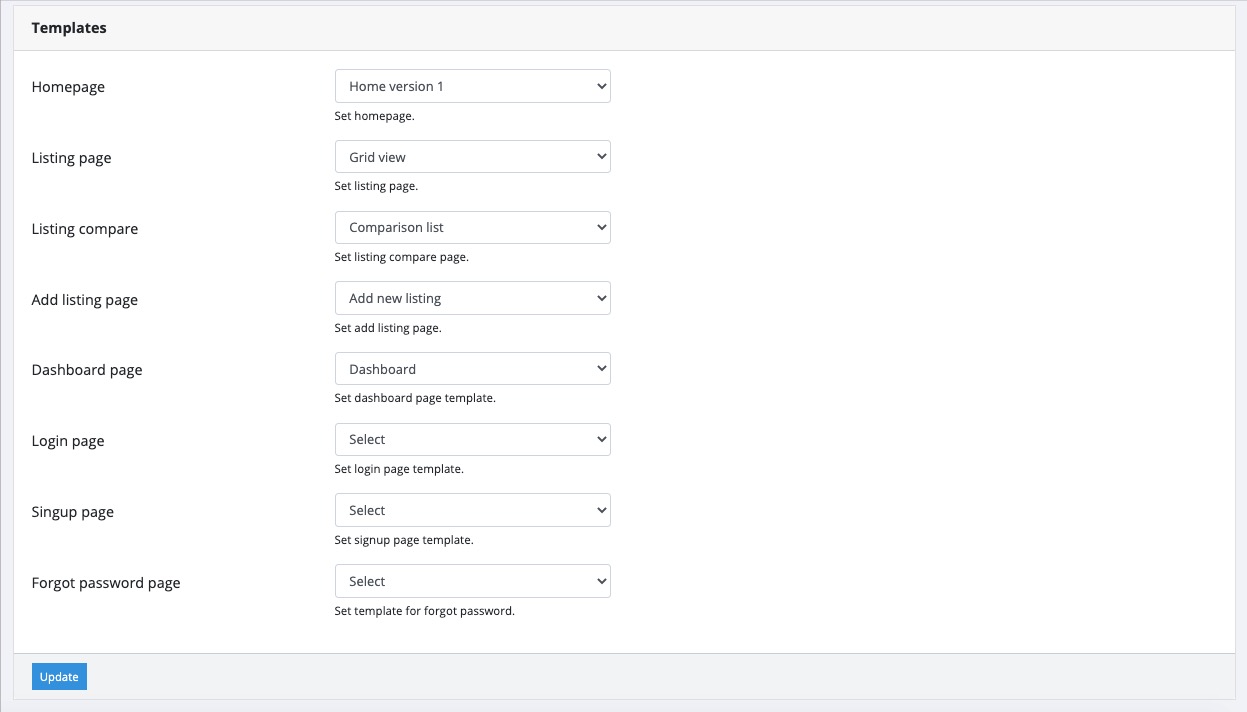 Templates – Support imithemes