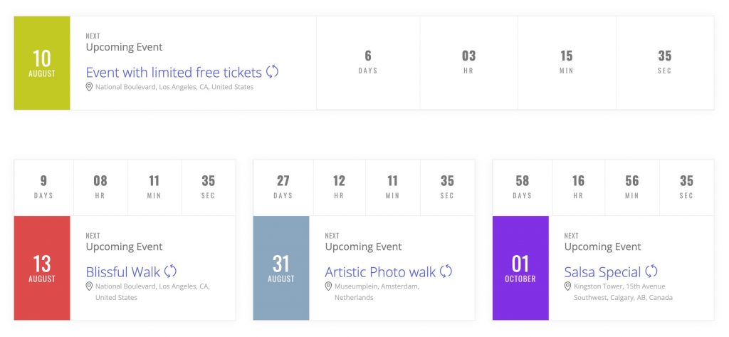 Display Events – Support imithemes